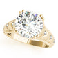 Double Prong Braided Shank Engagement Rings