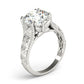 Double Prong Braided Shank Engagement Rings