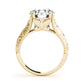 Double Prong Braided Shank Engagement Rings