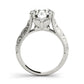 Double Prong Braided Shank Engagement Rings