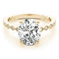 Marquise Shaped Milgrain Engagement Ring