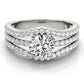 3 ROW ENGAGEMENT RING