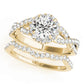 Infinity Twisted Halo Engagement Ring