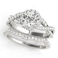 Infinity Twisted Halo Engagement Ring