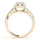 Infinity Twisted Halo Engagement Ring
