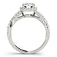 Infinity Twisted Halo Engagement Ring