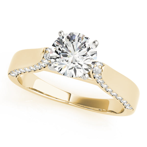 Classic Solitaire Shared Prong Engagement Ring