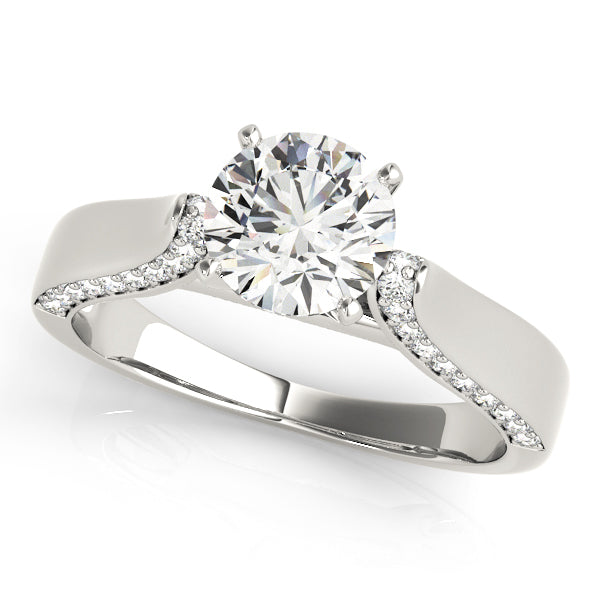 Classic Solitaire Shared Prong Engagement Ring
