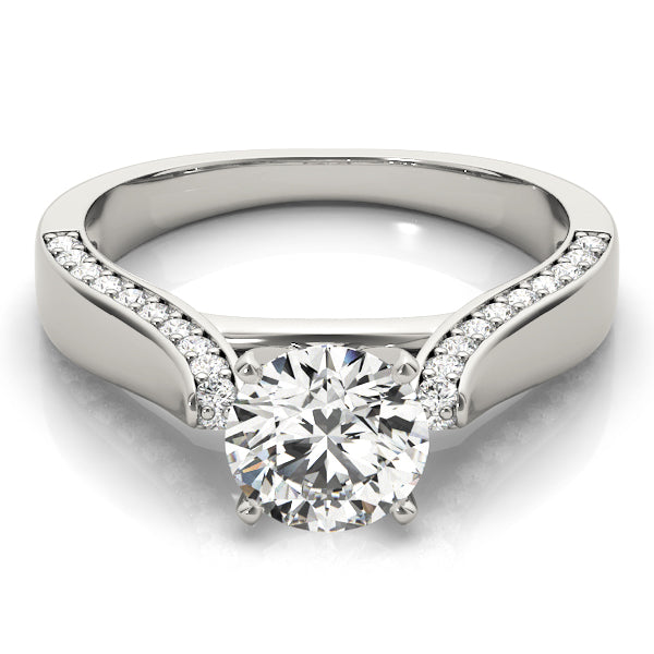 Classic Solitaire Shared Prong Engagement Ring