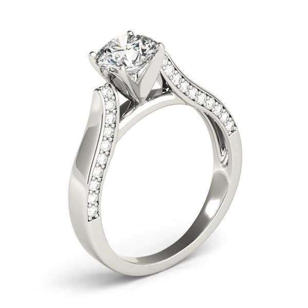 Classic Solitaire Shared Prong Engagement Ring