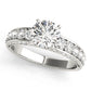 Multirow Accented Engagement Ring