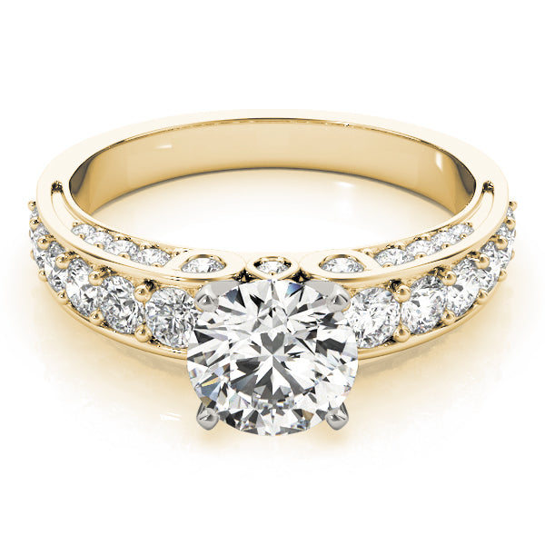 Multirow Accented Engagement Ring