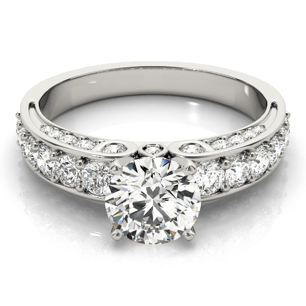 Multirow Accented Engagement Ring