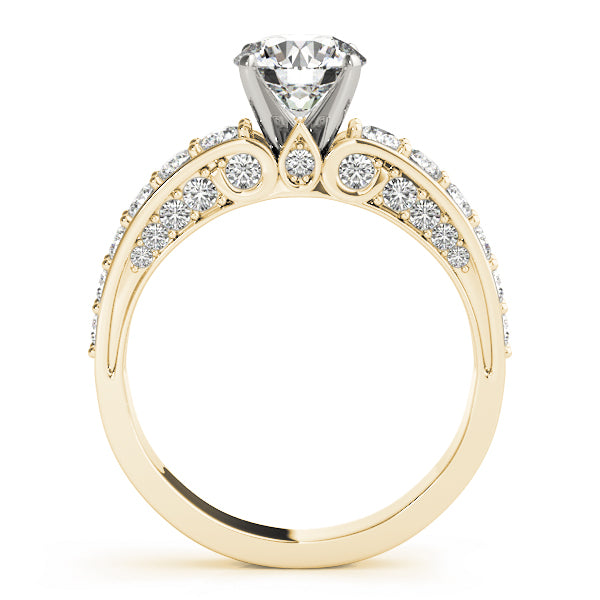 Multirow Accented Engagement Ring