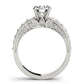 Multirow Accented Engagement Ring