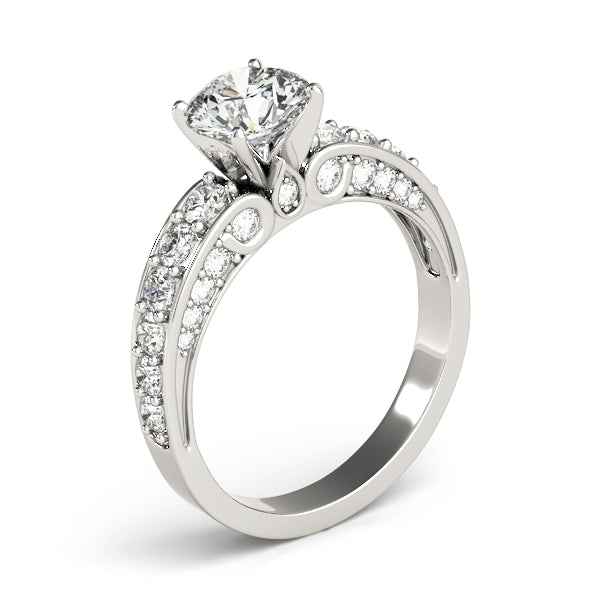 Multirow Accented Engagement Ring