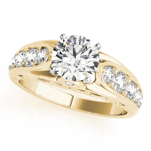Single Row Engagement Ring