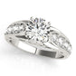 Single Row Engagement Ring