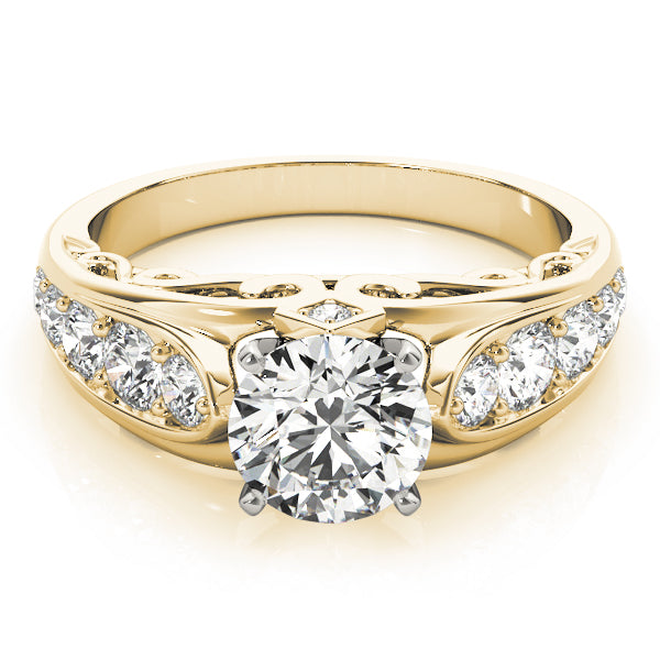 Single Row Engagement Ring
