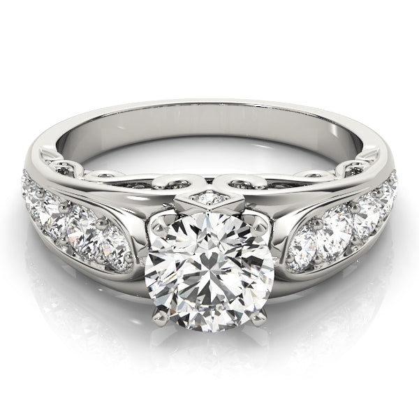 Single Row Engagement Ring