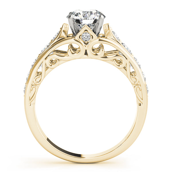 Single Row Engagement Ring