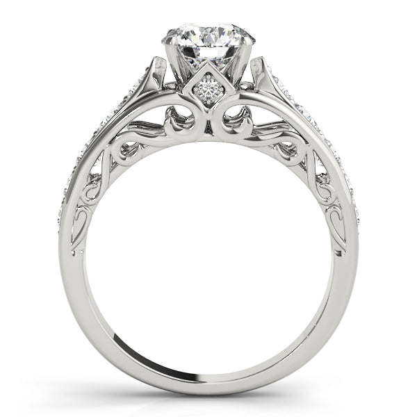Single Row Engagement Ring