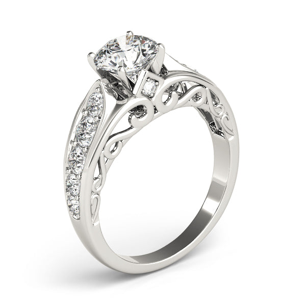Single Row Engagement Ring