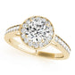 Prong In Channel Halo Engagement Rings