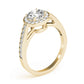 Prong In Channel Halo Engagement Rings