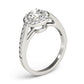 Prong In Channel Halo Engagement Rings