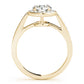 Prong In Channel Halo Engagement Rings