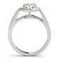 Prong In Channel Halo Engagement Rings