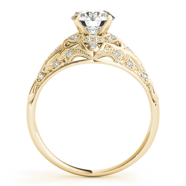 Vintage-Inspired Halo Filigree Engagement Ring