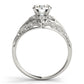 Vintage-Inspired Halo Filigree Engagement Ring