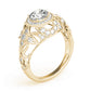 Vintage Inspired Halo Engagement Ring