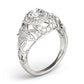 Vintage Inspired Halo Engagement Ring