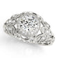 Vintage Inspired Halo Engagement Ring