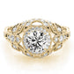 Vintage Inspired Halo Engagement Ring