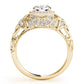 Vintage Inspired Halo Engagement Ring
