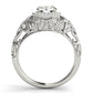 Vintage Inspired Halo Engagement Ring