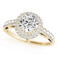 Solitaire Double Halo Engagement Ring