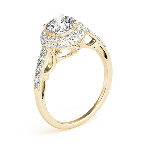 Solitaire Double Halo Engagement Ring