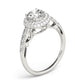 Solitaire Double Halo Engagement Ring