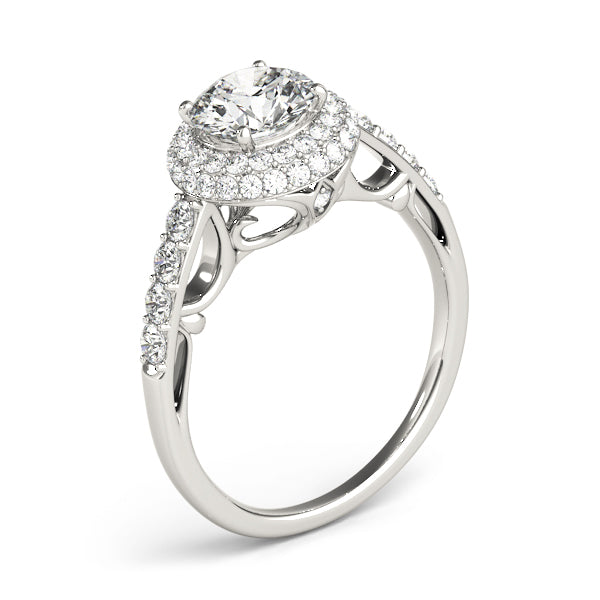 Solitaire Double Halo Engagement Ring