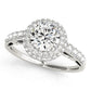 Solitaire Double Halo Engagement Ring