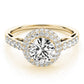 Solitaire Double Halo Engagement Ring
