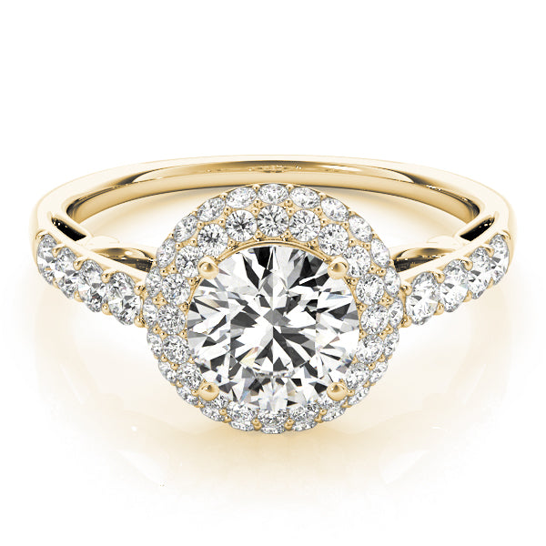 Solitaire Double Halo Engagement Ring