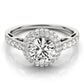 Solitaire Double Halo Engagement Ring