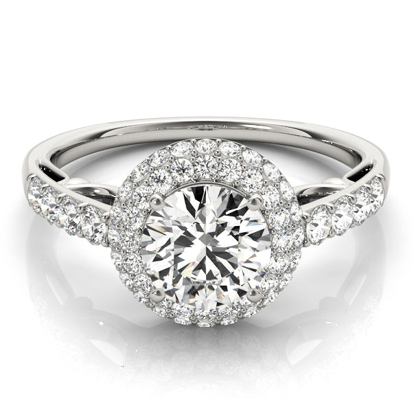 Solitaire Double Halo Engagement Ring