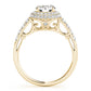 Solitaire Double Halo Engagement Ring